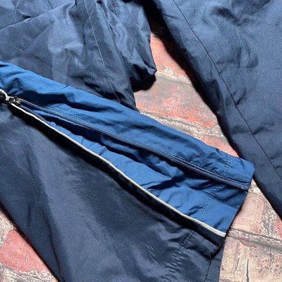 Vintage Nike Track Pants Mens Size XL Navy Blue Swoosh 90s Y2K Baggy Skater Wide - Picture 2 of 5